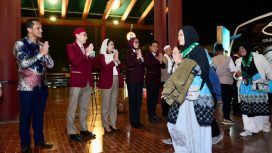Jemaah umrah di Bandara Soetta
