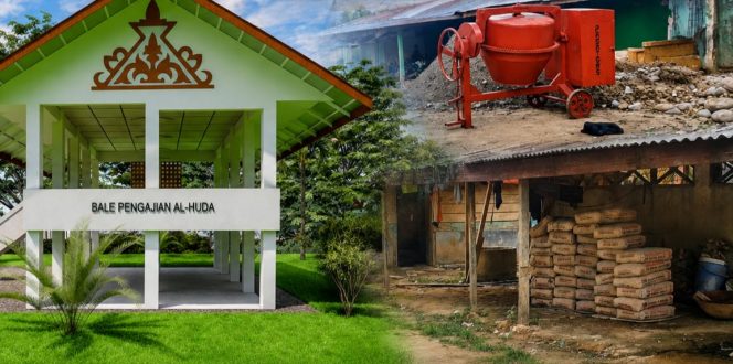 
 Wujud Nyata Kepedulian, SEUSAMA PEDULI Mulai Bangun Balai Pengajian di Dayah Malem Diwa Aceh Utara