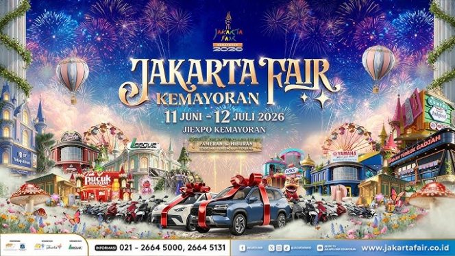 
 Jakarta Fair Kemayoran (JFK) 2026 Digelar 11 Juni – 12 Juli 2026 di JIExpo Kemayoran