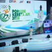 Direktur Utama KAI Bobby Rasyidin menyampaikan sambutan saat pembukaan Pekan Olahraga dan Seni (Porseni) Kereta Api 2026 di Yogyakarta, Selasa (14/7/2026). Ajang yang diikuti 1.632 peserta dari 17 kontingen KAI Group ini menjadi momentum mempererat kebersamaan, menjunjung sportivitas, serta memperkuat semangat keberlanjutan di lingkungan perkeretaapian Indonesia melalui tema