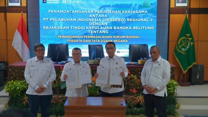 
 Kejati Bangka Belitung dan Pelindo Regional 2 Perkuat Sinergi Penanganan Hukum