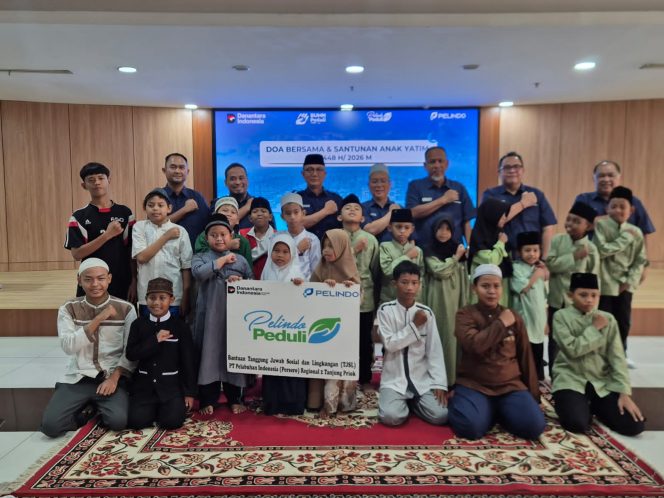 
 Pelindo Regional 2 Salurkan Santunan kepada 300 Anak Yatim, Perkuat Kepedulian Sosial di Lingkungan Pelabuhan