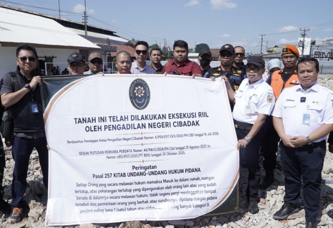 
 KAI Menangkan Gugatan, Pengadilan Eksekusi Lahan 7.820 Meter Persegi di Stasiun Cicurug