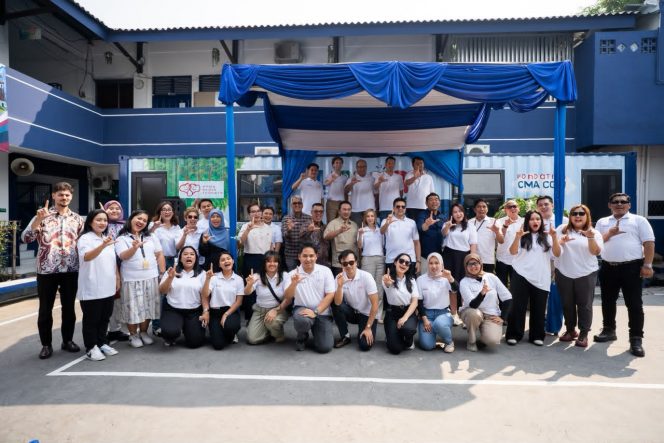 
 Renovasi Sekolah Ketiga Rampung, CMA CGM Foundation dan Happy Hearts Indonesia Beri Manfaat bagi 700 Siswa Jakarta