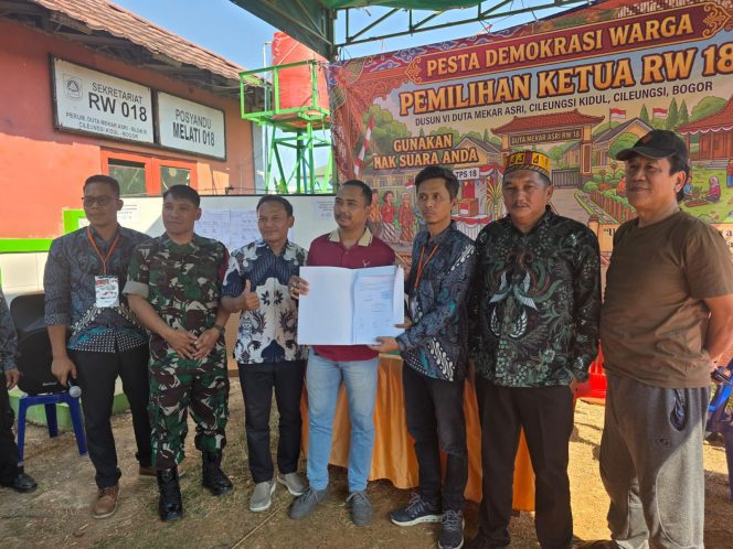 
 Partisipasi Warga Capai 90 Persen, Bambang Cahyo Pribadi Terpilih Pimpin RW 18 Duta Mekar Asri