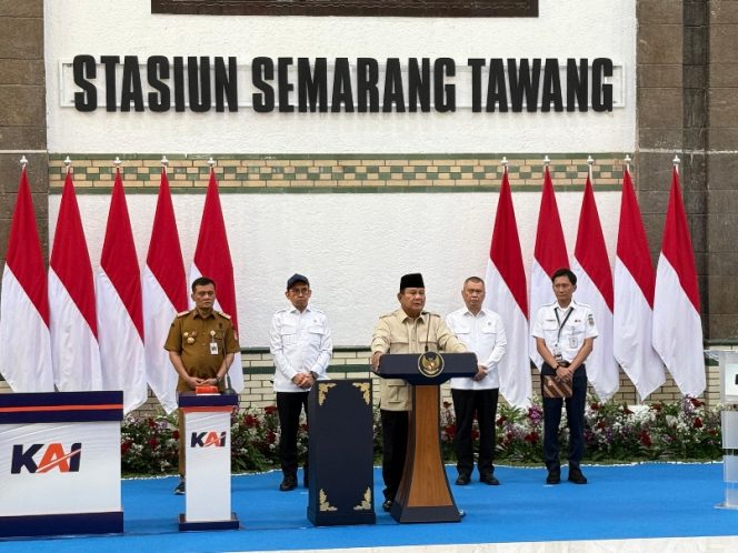 
 Prabowo Resmikan Revitalisasi Stasiun Semarang Tawang, Perkuat Transportasi dan Pelestarian Cagar Budaya