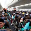 Jemaah haji dengan pesawat Garuda Indonesia