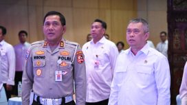 Menhub Dudy dan Kakorlantas Polri Wibowo