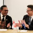 Dirut AirNav Indonesia dan perwakilan Airservices Australia