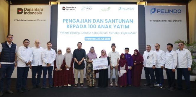 
 Tebar Kebahagiaan, Pelindo Regional 4 Santuni 100 Anak Yatim 