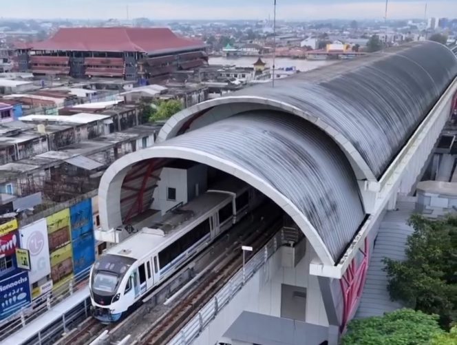 
 LRT Sumsel Genap 8 Tahun, Layani 24,8 Juta Penumpang dan Catat Rata-rata 12 Ribu Pengguna per Hari