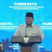 Presiden Prabowo Subianto menyampaikan sambutan pada panen raya serentak bersama TNI di Malang, Jawa Timur, Jumat (17/7/2026). Foto: Tangkapan layar Youtube Sekretariat Presiden.