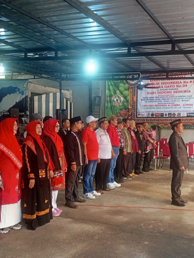 
 Musara Gayo Jabodetabek Gelar Upacara HUT ke-81 Kemerdekaan RI, Kenang Perjuangan Pejuang Gayo dan Radio Rimba Raya