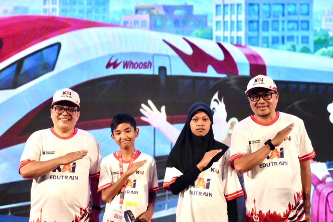
 KAI dan KCIC Gelar EduTrain, Ajak Anak Panti Kenal Teknologi Perkeretaapian