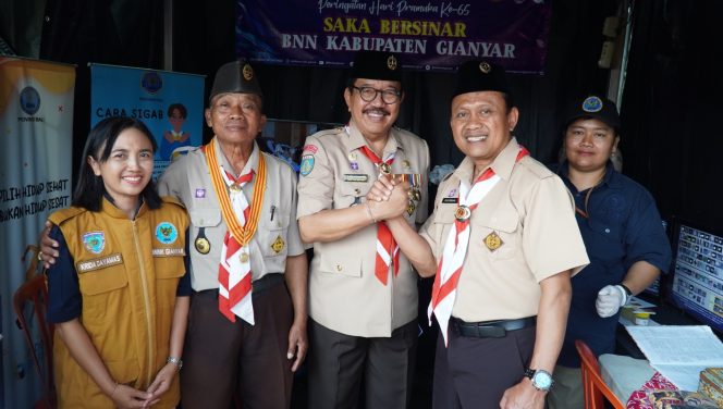 
 BNN Kabupaten Gianyar Meriahkan Peringatan Hari Pramuka ke-65 melalui Pameran UMKM, Expo dan Panggung Kreatif, 50 Anggota Pramuka di Tes Urin