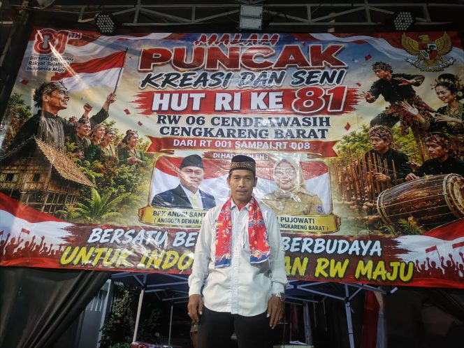
 Suroto Ketua RW 06 Cengbar Jakbar: Bangun Kepedulian dan Kebersamaan Warga Dengan Semangat Kemerdekaan