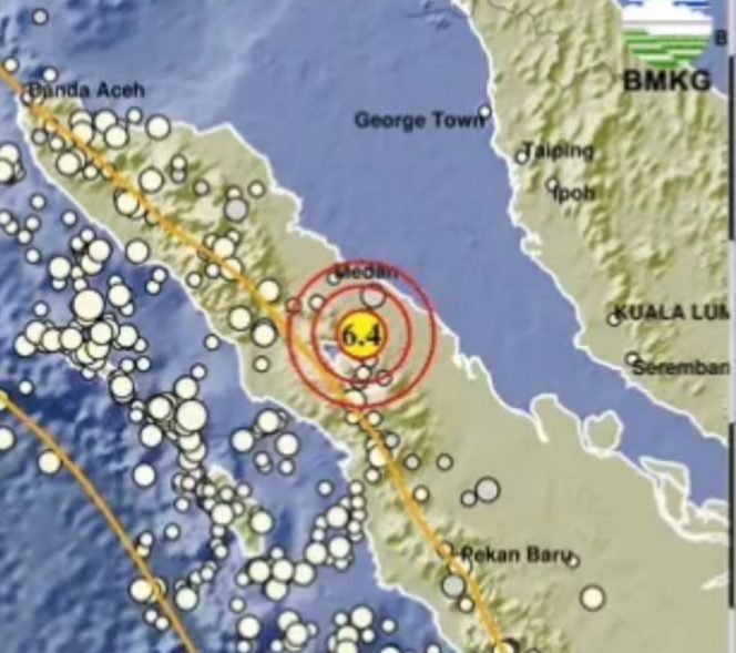 
 Gempa M6,4 Simalungun Terasa hingga Aceh Tengah, Warga Berhamburan Keluar Rumah