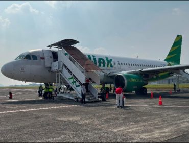 Armada Citilink di Bandara Husein