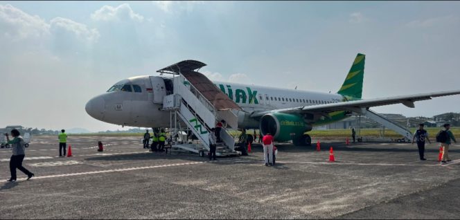 
 Armada Citilink di Bandara Husein