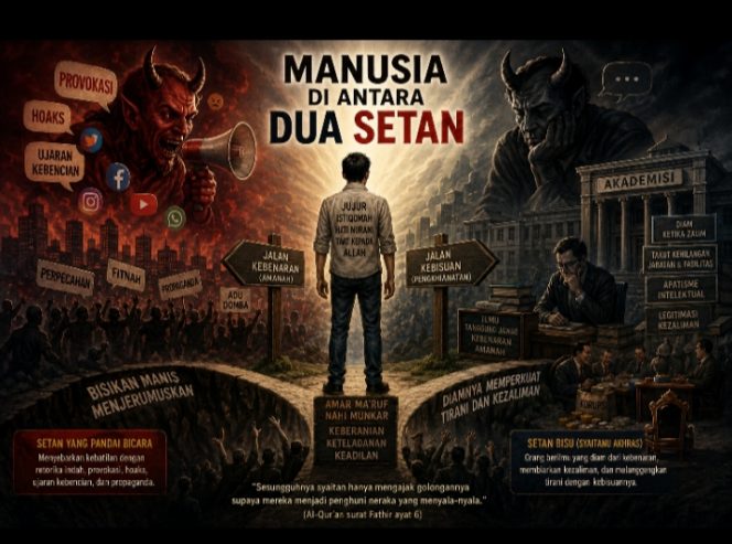 
 Manusia Di Antara Dua Setan 