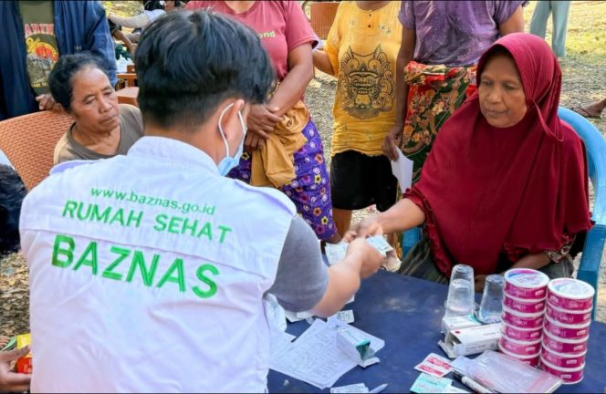 
 Aktivitas Baznas di lokasi gempa NTT