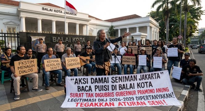 
 Surat Tak Digubris Gubernur, Seniman Jakarta Gelar Aksi Damai “Baca Puisi di Balai Kota”