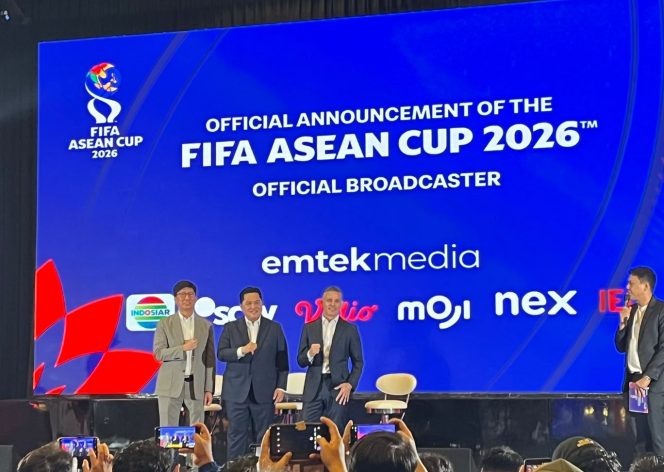 
 EMTEK Media Kuasai Hak Siar Eksklusif FIFA ASEAN Cup 2026, Semua Laga Timnas Indonesia Tayang di 4 Platform
