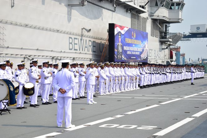 
 KRI Sriwijaya-100 Resmi Dikukuhkan, Merah Putih Berkibar di Pelabuhan Tanjung Priok
