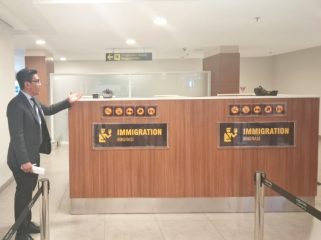 Area Imigrasi Terminal Keberangkatan Internasional Bandara Husein