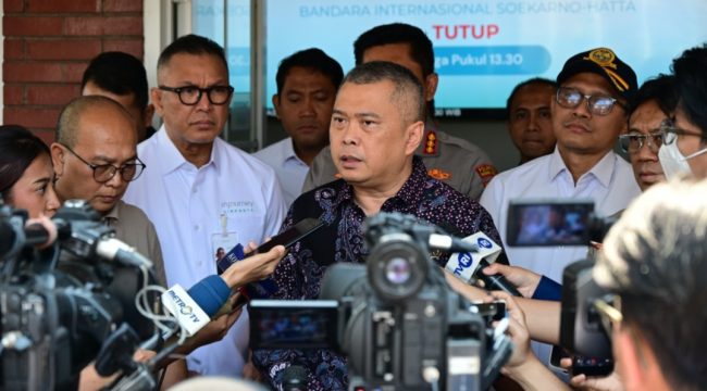 Menhub Dudy di Bandara Soetta