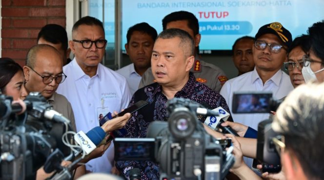 
 Menhub Dudy di Bandara Soetta
