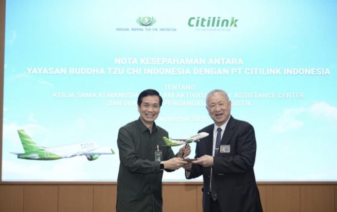 
 Citilink-Tzu Chi Teken Kesepakatan Perkuat Kesiapsiagaan dan Respons Tanggap Darurat