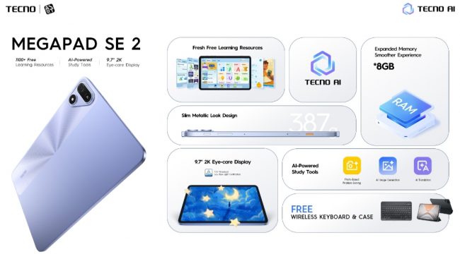 Tablet keluaran Tecno