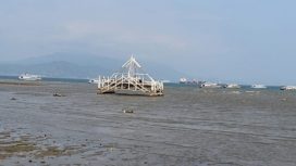 Laut surut di Banten pekan lalu