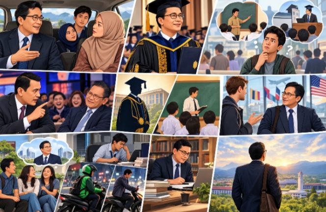 
 Guru Besar, Dosen dan Orang Awam