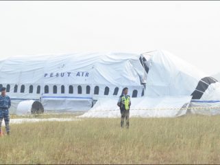 Simulasi keadaan darurat di Bandara APT Pranoto