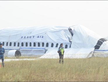 Simulasi keadaan darurat di Bandara APT Pranoto