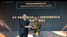 Pelindo memeroleh penghargaan Fortune Indonesia 100