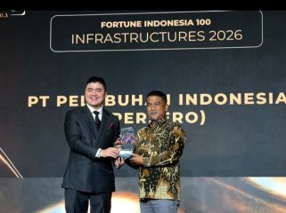 Pelindo memeroleh penghargaan Fortune Indonesia 100