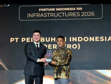 Pelindo memeroleh penghargaan Fortune Indonesia 100