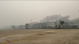 Bandara terdampak Karhutla di Kalimantan