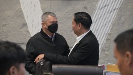 Menhub Dudy dan Ketua Komisi V Lasarus