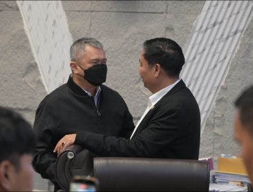Menhub Dudy dan Ketua Komisi V Lasarus
