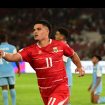 Timnas Indonesia unggul atas Singapura di babak pertama lewat gol Ragnar Oratmangoen pada menit ke-13 dalam laga Grup A Divisi 1 FIFA ASEAN Cup 2026, yang berlangsung di Stadion Utama Gelora Bung Karno (SUGBK), Senayan, Jakarta, Jumat (25/9/2026).
