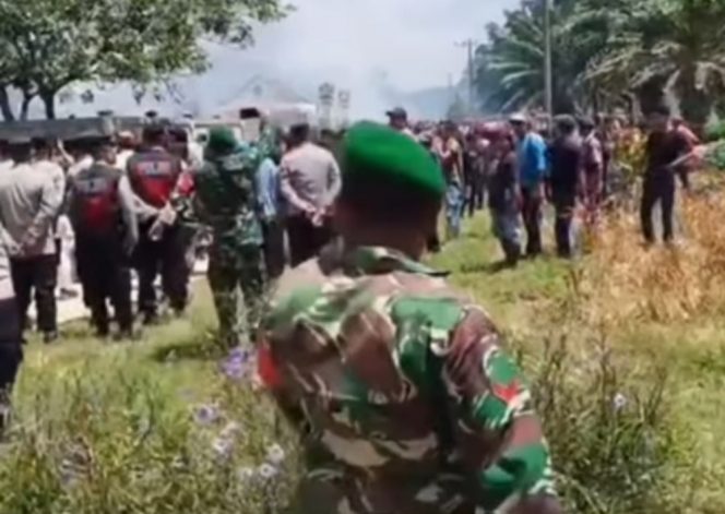 
 Demo Konflik HGU PT Bumi Flora Aceh Timur Ricuh, Terdengar Letusan Senjata