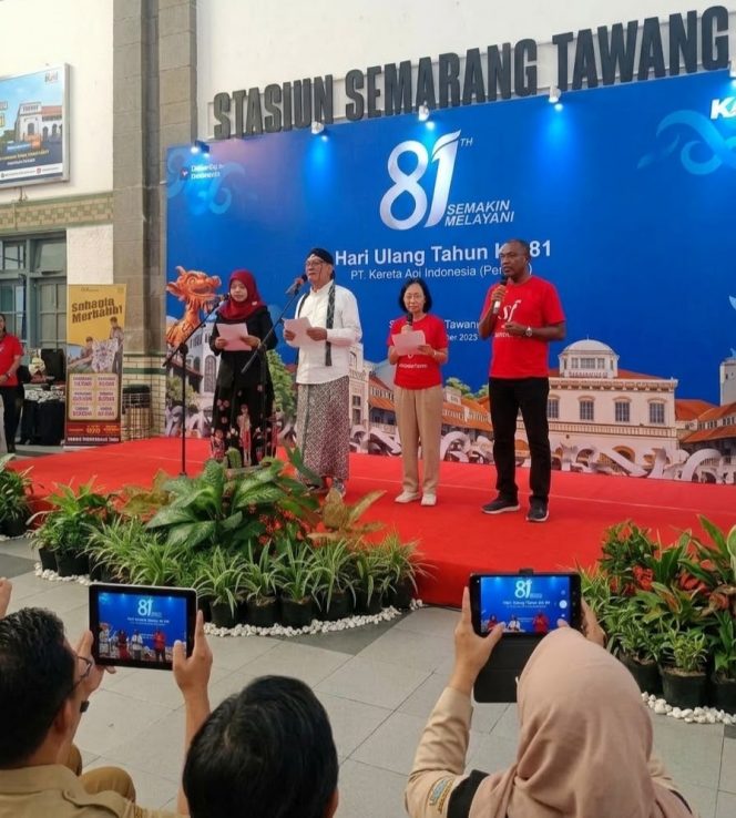 
 HUT ke 81, KAI Daop 4 Semarang Menggelar Acara Baca Puisi Antar Negara