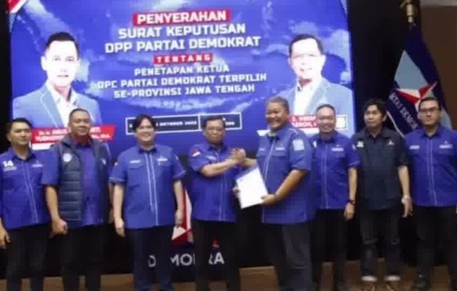 
 Wahyoe Liluk Winarto Kembali Menjadi Ketua DPC Partai Demokrat Semarang