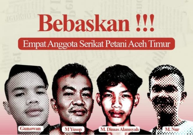 
 KPA Desak Pembebasan Empat Petani Aceh Timur yang Ditangkap Aparat