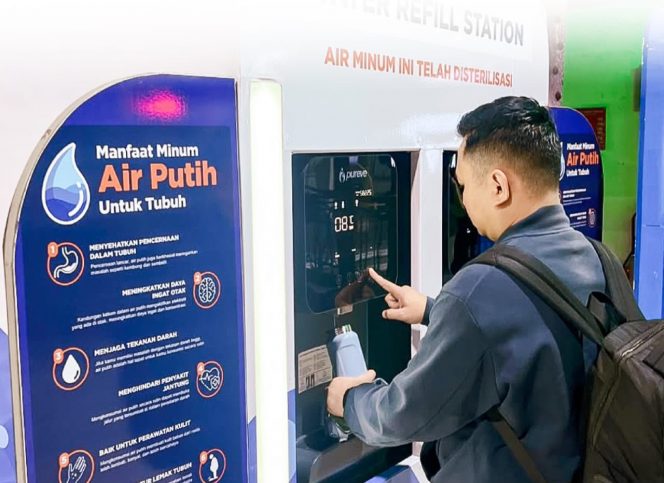 
 KAI Sediakan 124 Unit Fasilitas Air Minum Gratis di Stasiun, Penumpang Bisa Isi Ulang Tumbler