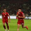 Justin Hubner (23) sukses merobek gawang Bangladesh di menit 45+1. Laga berkesudahan 9-2 bagi TImnas Indonesia, di Stadion Utama Gelora Bung Karno, pada Kamis ( 1/10/2026).
